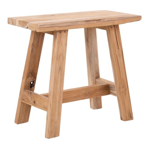 Barcelona sámli, teak fa, nature, 50x25x45 cm