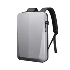 Axen merevített Usb-s laptop hátizsák ezüst