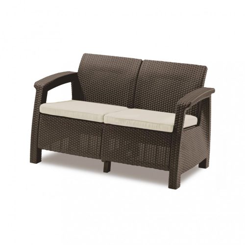 Corfu love seat limited edition kerti kanapé barna színben