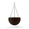 Hanging Sphere függesztett virágtartó Whiskey barna színben