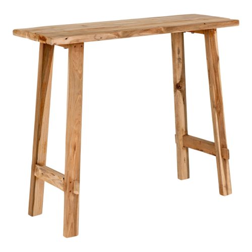 Girona Konzolasztal, teak fa, natúr, 90x40x80 cm