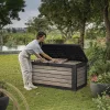 Decocoat műanyag kerti láda 630 L kőris
