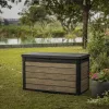 Decocoat műanyag kerti lád 380 l kőrisfa