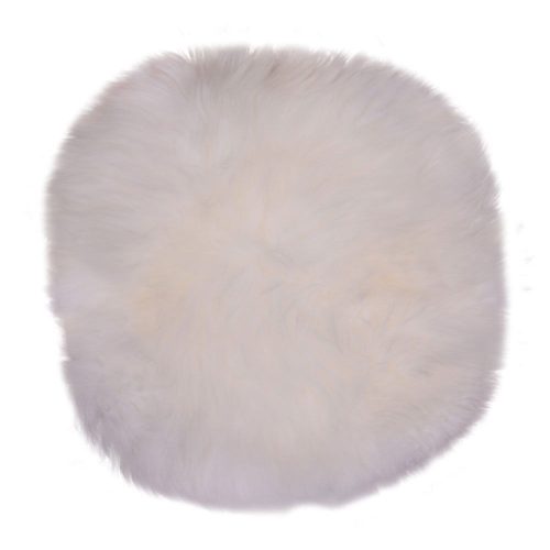 Báránybőr ülőpárna, elefántcsont, 35 cm