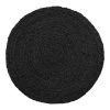 Bombay asztali alátét, jutafonat, sötétszürke, kerek 38 cm 4 db