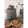 San Marino vízcsepp asztali dekoráció, teak fa/üveg, 20 cm