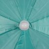 Strand napernyő dönthető funkcióval 220 cm türkiz