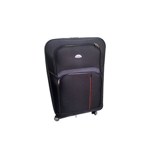 TraveLux light közepes bőrönd puha 68x45x25 cm fekete