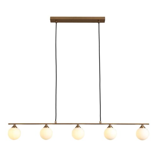 Halifax függőlámpa, réz, 150 cm-es szövetkábel