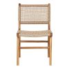 Derby étkezőszék, teakfa/polyrattan, natúr