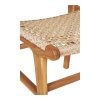 Derby étkezőszék, teakfa/polyrattan, natúr
