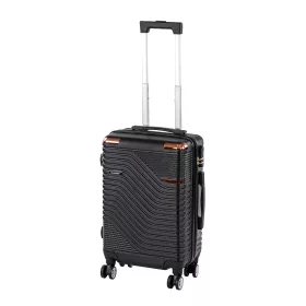 TraveLux Urban kabinbőrönd keményfedeles levehető kerékkel 50x35x23 cm fekete