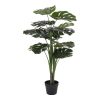 Monstera műnövény, zöld 90 cm