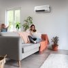 Thira elektromos fali fűtőtest 1000W/2000W, modern vezérlőpanellel és ventilátoros légáramlás funkcióval