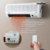 Thira elektromos fali fűtőtest 1000W/2000W, modern vezérlőpanellel és ventilátoros légáramlás funkcióval