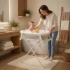 Összecsukható baba fürdőkád állvánnyal, lefolyóval és LCD hőmérővel
