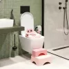 WC-ülőke fellépővel gyerekeknek, rózsaszín