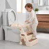 WC-ülőke fellépővel és fogantyúkkal gyerekeknek