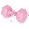 Hex súlyzó szett 2x2 kg rózsaszín