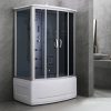 Emilia 135 Hidromasszázs Kádkabin elektronikával Black