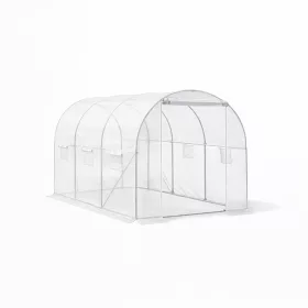 Fóliasátor 200x200x300 cm erősített vázzal+fólia átlátszó