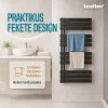 Solaro Design törölközőszárító radiátor 1200x600 mm fekete