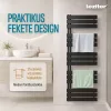 Solaro Design törölközőszárító radiátor 1600x600 mm fekete