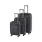 TraveLux Light gurulós bőrönd szett fekete