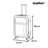 TraveLux Light gurulós bőrönd szett fekete