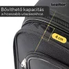 TraveLux Light gurulós bőrönd szett fekete