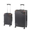 TraveLux Urban X gurulós bőrönd szett fekete