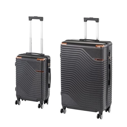 TraveLux Urban X gurulós bőrönd szett fekete