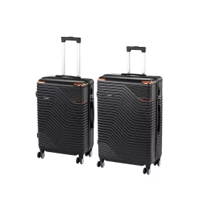 TraveLux Urban XI gurulós bőrönd szett fekete