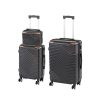 TraveLux Urban XV gurulós bőrönd szett fekete