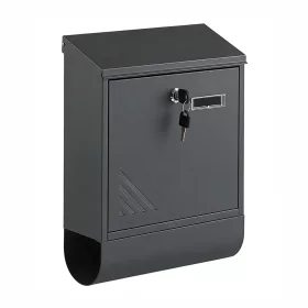   Homepost kültéri postaláda újságtartóval névtáblával zárható szürke