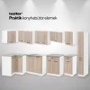 Praktik 270 konyhabútor fehér korpusz, sonoma tölgy front
