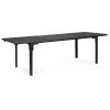 Kihúzható kerti asztal 180–240 cm 12 fő részére, szürke