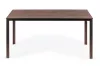 6 személyes kerti asztal 156x78 cm polywood barna