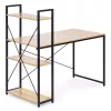 Íróasztal 120x60 cm 3 Polccal Loft Stílus