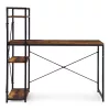 Íróasztal 120x60 cm 3 Polccal Loft Stílus