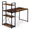Íróasztal 120x60 cm 3 Polccal Loft Stílus