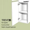 Trent függesztett oldal szekrény sunset tölgy