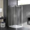 Virgo íves nagy görgős zuhanykabin Easy clean bevonattal zuhanytálca nélkül