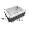 Firenze City Life Deluxe Spa medence Ice white