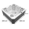 Budapest CityLife Deluxe jakuzzi Ice white